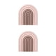 thumbnail image 2 of Ounissouiy Posavasos aislantes en forma de arcoíris, alfombrillas para botellas, adorno para el hogar reutilizable, mantel Individual rosado 2piezas, 2 of 6