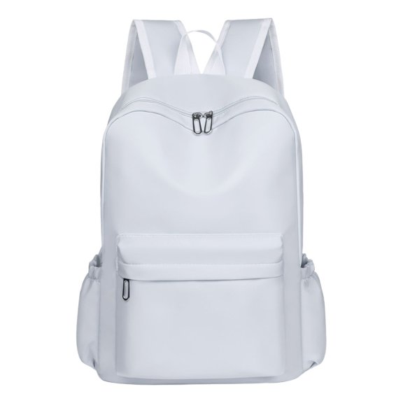 HHGBAD Large Capacity Backpack, Ergonomic Straps, Multiple Compartments, Durable Design, Everyday Use, Ideal for Classes and Commuting,Light Gray