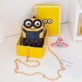thumbnail image 4 of Monedero amarillo, monedero, bonito bolso amarillo para teléfono móvil, pequeño monedero de mano de primera calidad, 4 of 7