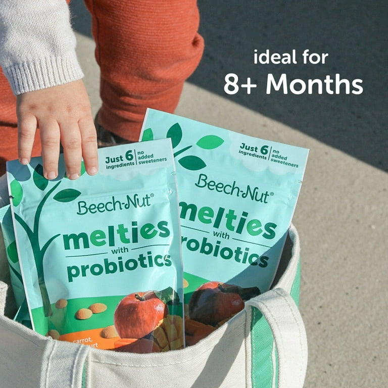 Beech-Nut Probiotic Melties Pear Mango Spinach Yogurt Melts