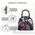 thumbnail image 4 of Salouo Skeleton Cool Street Fashion for Insulated Lunch Bag for Women/Men - Leakproof Cooler Tote Bag Organizer - Reusable Lunch Box for Office Picnic Hiking Beach-One Size, 4 of 6