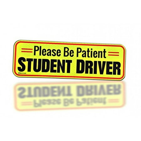 - Zento Deals Re-Usable Magnetic 'Student Driver' All-Weather Bumper Sticker – Newbie Student Driver Decal Warning Sign
