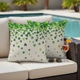 thumbnail image 4 of St. Patrick's Day Outdoor Waterproof Pillow Covers, Spring Lucky Shamrocks Leaves Retro Country Decorative Square Throw Pillowcase Sofa Cushion Sham for Patio/Couch/Chair, 24"x24" 2 Pack, 4 of 8