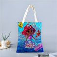 thumbnail image 2 of Ariel Junior Bolso de tela con estampado de lienzo para mujer, bolsa de compras reutilizable y estética, con cremallera interior, regalo para mujer,38*45cm., 2 of 6