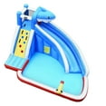 thumbnail image 1 of Gymax Inflatable Water Park Bounce House Slide Shark w/ Climbing Wall Splash Pool, 1 of 10