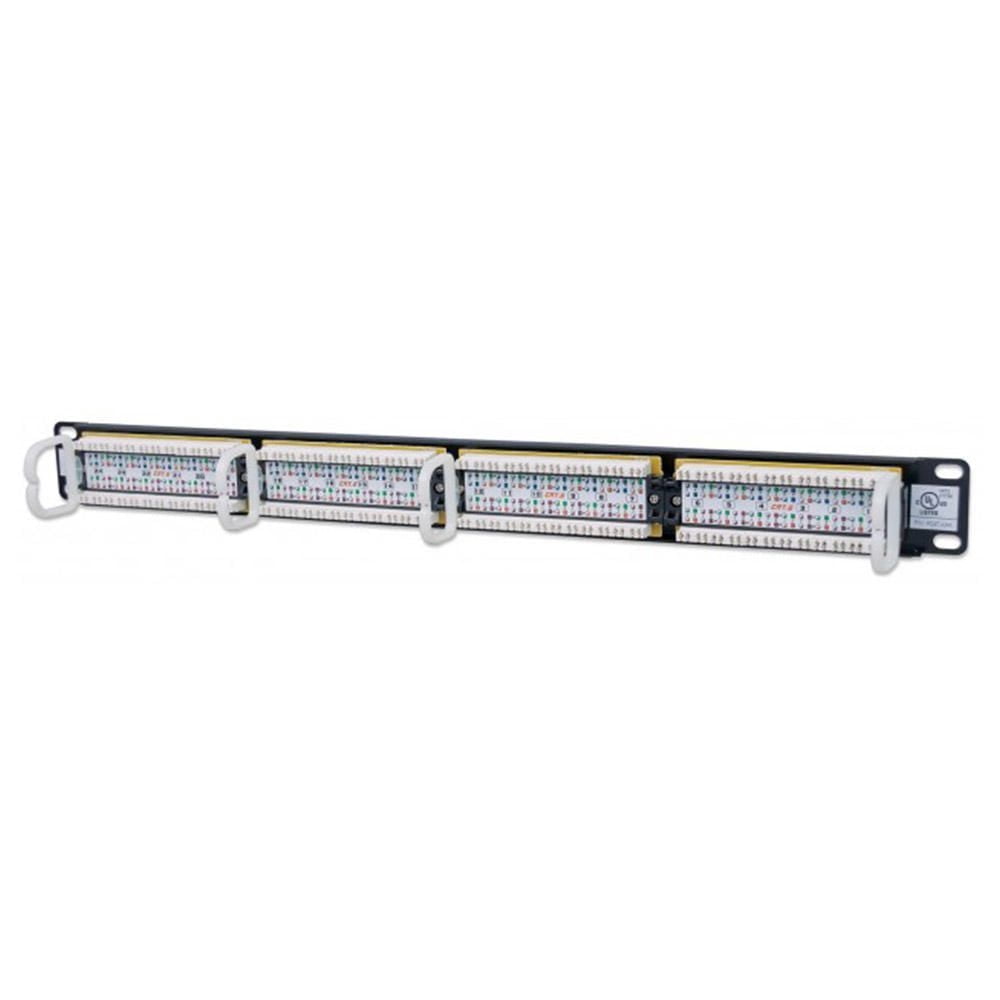 Panneau de brassage Cat6 24 ports, 1u - Noir