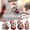 AE, variant on Nightcap Kitten Cat Christmas Ornaments Set, Acrylic 2D Flat Cat Hanging Pendants with Cord for Xmas Tree, Office Cubicle, Backpack Pull, Cute Playful Kitty Holiday Decor, Cat Lover Secret Santa Gift