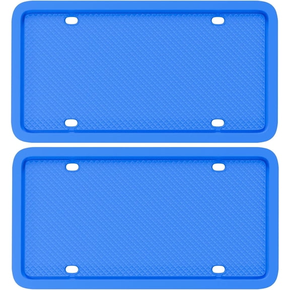 LABAKUI-2 Pack Silicone Frame Front Back License Plate Cover/ Bracket ...