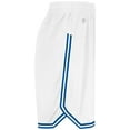 thumbnail image 2 of Holloway Sportswear S Retro Basketball Shorts White/Royal 224077, 2 of 5