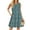 Blue Floral, variant on Fantaslook Pleated Tank Dresses for Women Fashion Summer Sleeveless Sundress Casual Beach Dress with Pockets