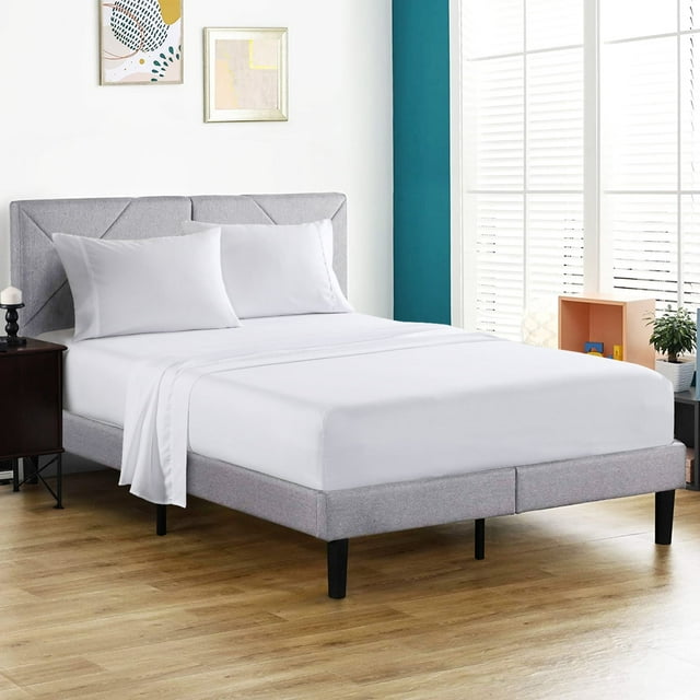 JML Ensemble Complet de Draps - Microfibre Brossée Douce Résistante aux Plis, à la Décoloration et aux Taches - 4 Pcs, Blanc