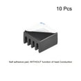 thumbnail image 2 of 5x9x9mm Black Aluminum Heatsink Adhesive Cooler Pad for Cooling 3D Printers 10Pcs, 2 of 3