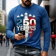 thumbnail image 2 of America 250 Shirt Casual Sporty Color Long Sleeve T Shirt Comfortable Athletic Fit Crew Neck Top For Daily Wear And Workout Activities For Men, 2 of 4