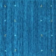 thumbnail image 1 of Ahgly Company Indoor Square Abstract Light Blue Contemporary Area Rugs, 3' Square, 1 of 4