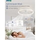 thumbnail image 5 of Ventilador de techo LEDIARY, 50 cm, luz regulable, 6 velocidades, color blanco, 5 of 8