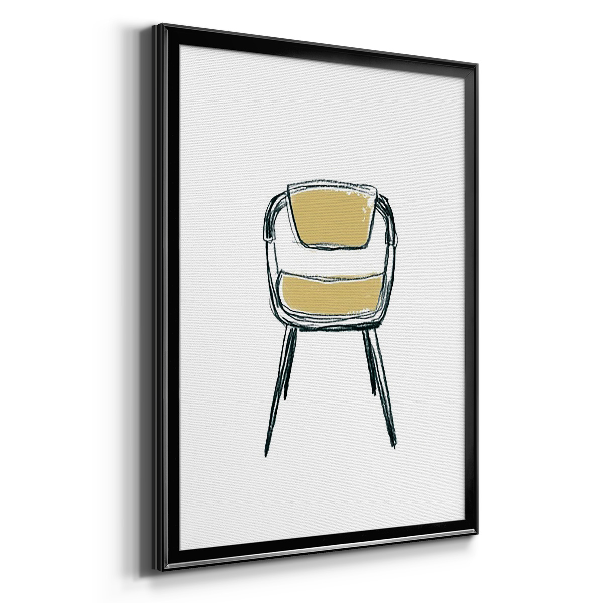 Take a Seat II Premium Framed Print, in Gold, Black, or Silver - Ready to Hang