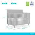 thumbnail image 5 of Fisher-Price by Dream On Me Sanibel 5-in-1 Convertible Crib, Pebble Grey, 5 of 6