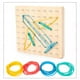 thumbnail image 3 of Material Manipulador Matemático De Geoplano De Madera, Conjunto De Patrones, Juguete Educativo Gráfico, Cultivo De Inteligencia Para Niños Moyic FN002931-00, 3 of 5