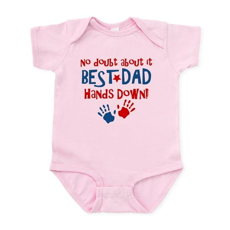 

CafePress - Hands Down Best Dad Infant Bodysuit - Baby Light Bodysuit Size Newborn - 24 Months