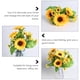 thumbnail image 3 of KAKOWELY 1 ramo de girasol artificial para decoración del hogar (amarillo), 3 of 5
