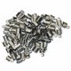 thumbnail image 2 of 100 conectores plegables para extremos de cordón de cuero grueso para la fabricación de joyas Negro, 2 of 5