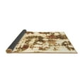 thumbnail image 2 of Ahgly Company Indoor Square Abstract Brown Modern Area Rugs, 5' Square, 2 of 4