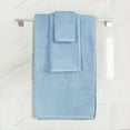 thumbnail image 4 of Unique Bargains Soft Absorbent Cotton Plush Bath Hand Towel Set 6 Pieces, Light Blue, 4 of 8