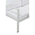 thumbnail image 3 of Pangea Home Karen Canapé d'Extérieur Moderne en Aluminium en Poudre Enduit Blanc, 3 of 3