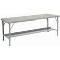 thumbnail image 2 of Global Industrial 606763 120 x 28 in. Heavy-Duty Extra Long Folding Assembly Workbench, Gray, 2 of 4
