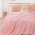 thumbnail image 2 of Unique Bargains Couverture Jetée Tricotée Douce 100 % Coton Unie pour Canapé Sofa Chambre, 2 of 10