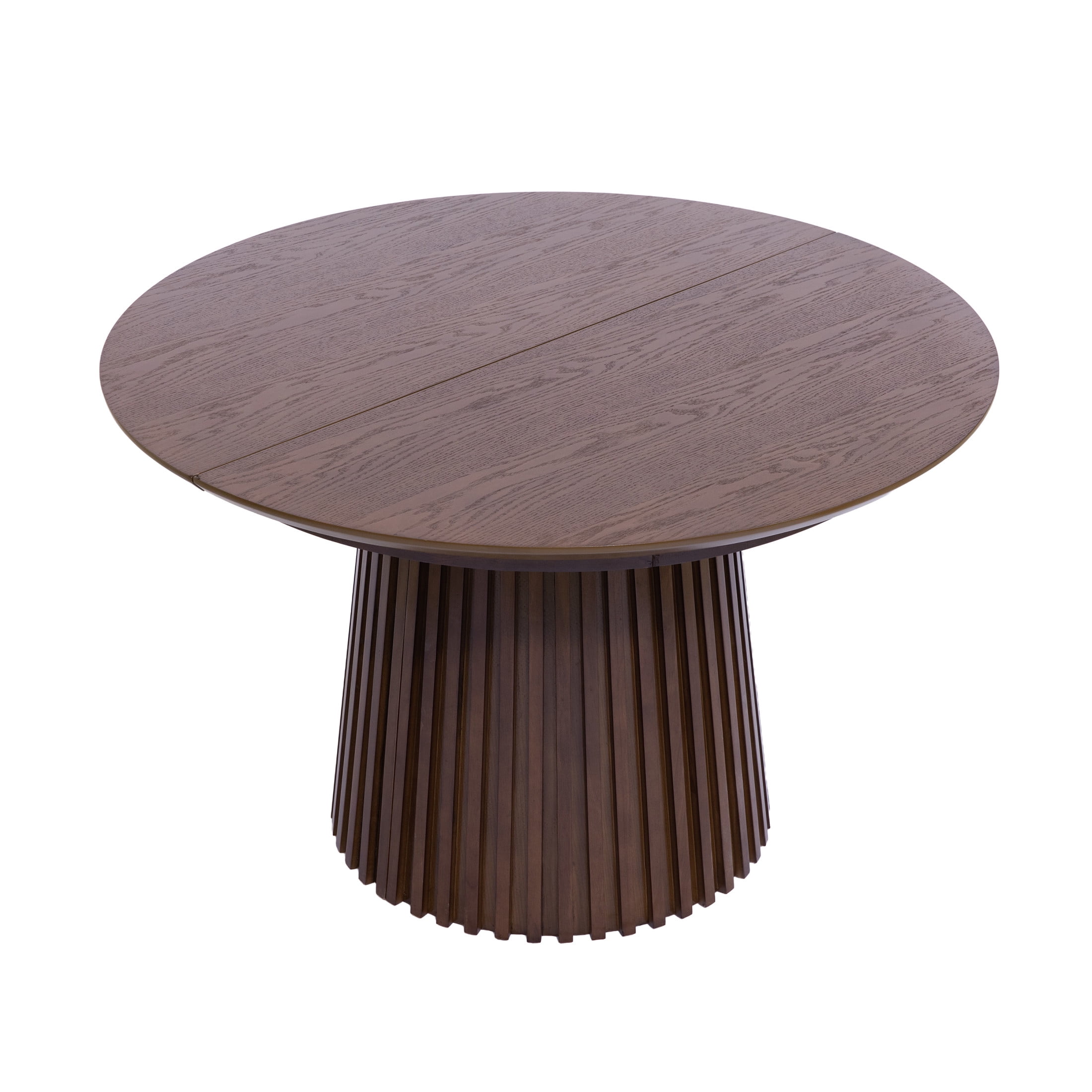 Christopher Knight Home 5-Piece Mid-Century Modern Extendable Dining Set with Beige Seat, Walnut