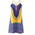 thumbnail image 4 of Fridja Robe d'Été pour Femmes à Imprimé, à Blocs de Couleur, Sans Manches, Mini Robe Soleil, Robe à Bretelles, 4 of 5