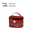 thumbnail image 3 of stanreset First Aid Kit Bag Lightweight Handle Bags Space Saving Oxford Cloth Box Kitchen Sport Emergency Red Small, 3 of 6