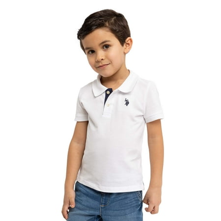 U.S. Polo Assn. Toddler Boys Pique Polo Shirt, Sizes 2T-5T