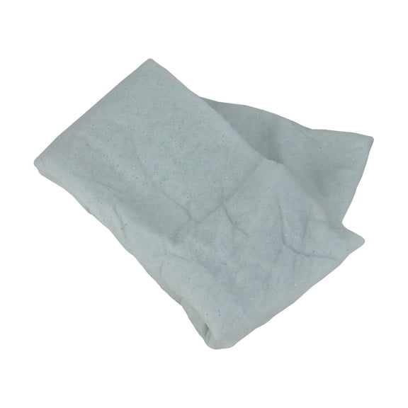 Northlight White Glitter Artificial Powder Snow Christmas Drape 36" x 60"