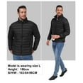 thumbnail image 7 of Lavenicole Mens Puffer Jacket - Waterproof Zip Up Hooded Lightweight Jacket for Men Black XL, 7 of 7