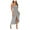 Grey, variant on Sngxgn Women's Long Sleeve Dress with Slit Elegant Long Neck High Waist A-Line Midi Dress(Grey,S)