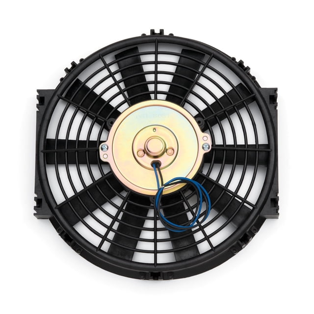 Proform Parts Cooling Fan 67010 Electric; 1000 CFM; 10 Inch Diameter; 10 Blade; Pusher Or Puller; 3000 RPM; With Plastic Shroud; Without Adjustable Thermostat