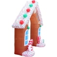 thumbnail image 4 of Fraser Hill Farm 8-Ft. Tall Pre lit Gingerbread Arch Inflatable, FHFARCHWY082-L, 4 of 14