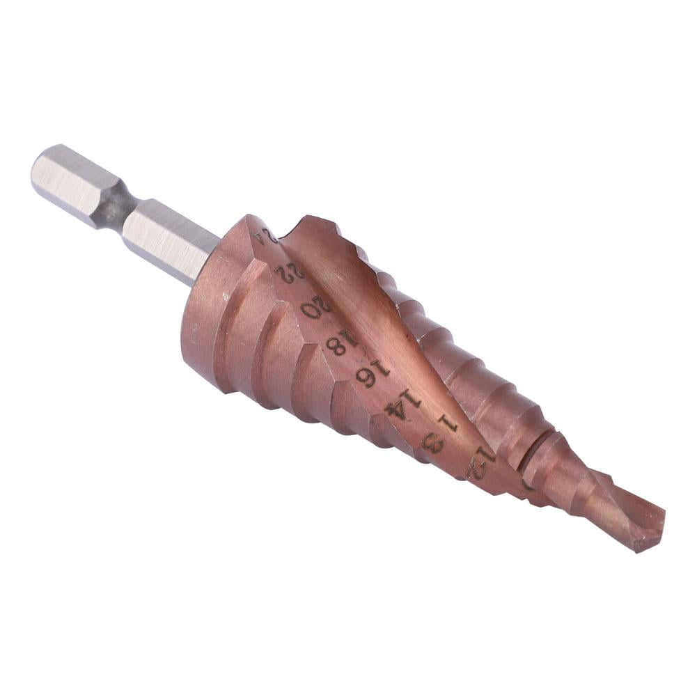 for Perforating Various Materials Deburring Step Drill Bit 6-35 Convenient to Use High Strength No Need for Center Punch Cobalt Coating Drill for Perforating Various Materials Deburring Step Drill Bit 6-35 Convenient to Use High Strength No Need for Center Punch Cobalt Coating Drill