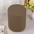 thumbnail image 3 of Stretch Ottoman Cover, Round Thick Polyester Ottoman Slipcovers for Living Room Foot Stool Stretch Cover to .66-12.99inch Diameter, 3 of 7