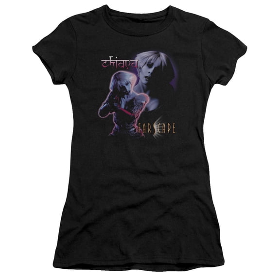 Farscape Chiana S/S Junior Women's T-Shirt Sheer Black