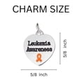 thumbnail image 2 of Leukemia Awareness Heart Key Chains, 2 of 2