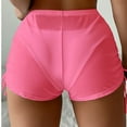 thumbnail image 4 of Loopsun Womens Pajama Shorts, Women's Large Size Thin Casual Solid Color Short Sleeping Pants Pink S, 4 of 4