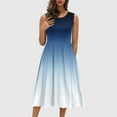 thumbnail image 2 of Taqqpue Robes d'Été Noires pour Femmes 2025 Robe Décontractée Ample Sans Manches Col Rond Ligne A Maxi Robe de Plage Voyage Vacances, 2 of 8