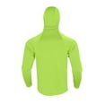 thumbnail image 6 of BiZtdJrK Mens Long Sleeve Ice Silk Sun Protection Shirt with Mask Lightweight Rash Guards Cool Hooded Fishing Shirts Thumb Holes Workout Tops Yellow S, 6 of 10