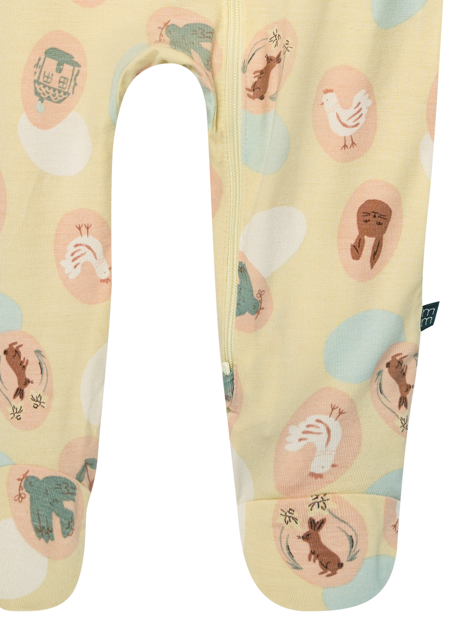 Modern Moments by Gerber Baby Neutral Viscose Easter Two-Way Zip Sleep 'N Play Footed Pajamas, Sizes Newborn - 6/9 Months