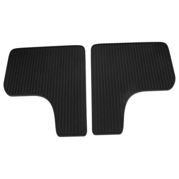 WHAMVOX Car Mud Flaps Black Soft Rubber 1 Pair 10.61X9.04X0.16In