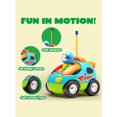 thumbnail image 4 of JOYIN 2 Pcs Cartoon Remote Control Car, RC Cars with Music & Sound, Treasure Box and Prize for Classroom, Toy for Baby, Toddler, Easter Basket Stuffer, 4 of 5