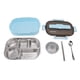 thumbnail image 1 of Bento Box, Caja De Almuerzo Térmica Caja Fuerte 4 Clips De Bloqueo Portátil De Acero Inoxidable Para Microondas Para Exteriores, 1 of 8